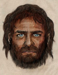 Artist Impression of Mesolithic Hunter-gatherer